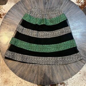 Endless Rose Bold Stripe A-Line Skirt – Size‎ Small